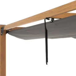 Pergola da Giardino con Telo Retrattile Antracite 3x3 metri