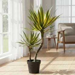 Pianta Artificiale Agave in vaso
