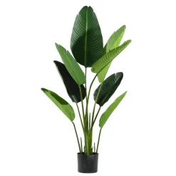 Pianta artificiale Banano in vaso h120 cm