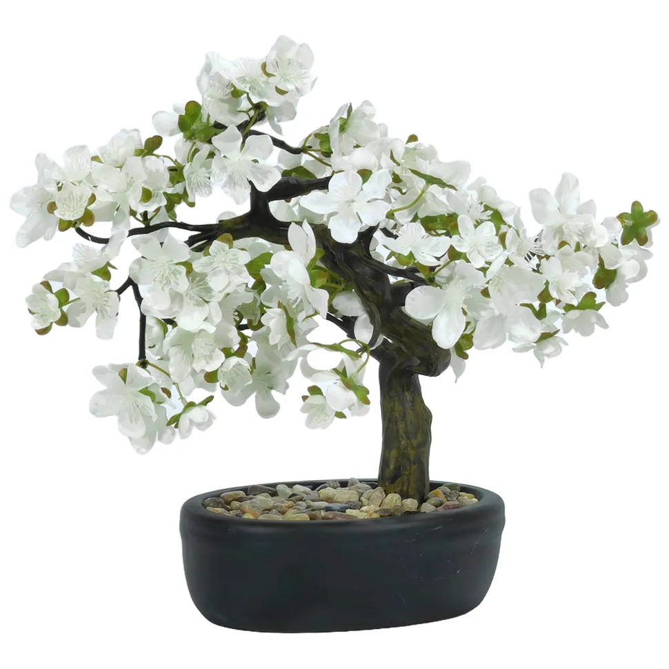 Pianta artificiale Bonsai Ciliegio in vaso