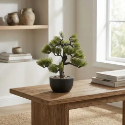 Pianta artificiale Bonsai in vaso h30 cm