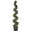 Pianta artificiale Bosso a spirale in vaso h110 cm