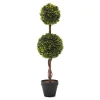 Pianta artificiale Bosso in vaso h63 cm