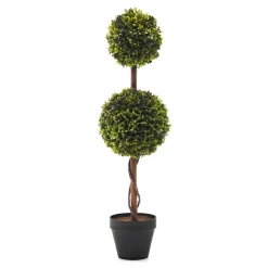 Pianta artificiale Bosso in vaso h63 cm