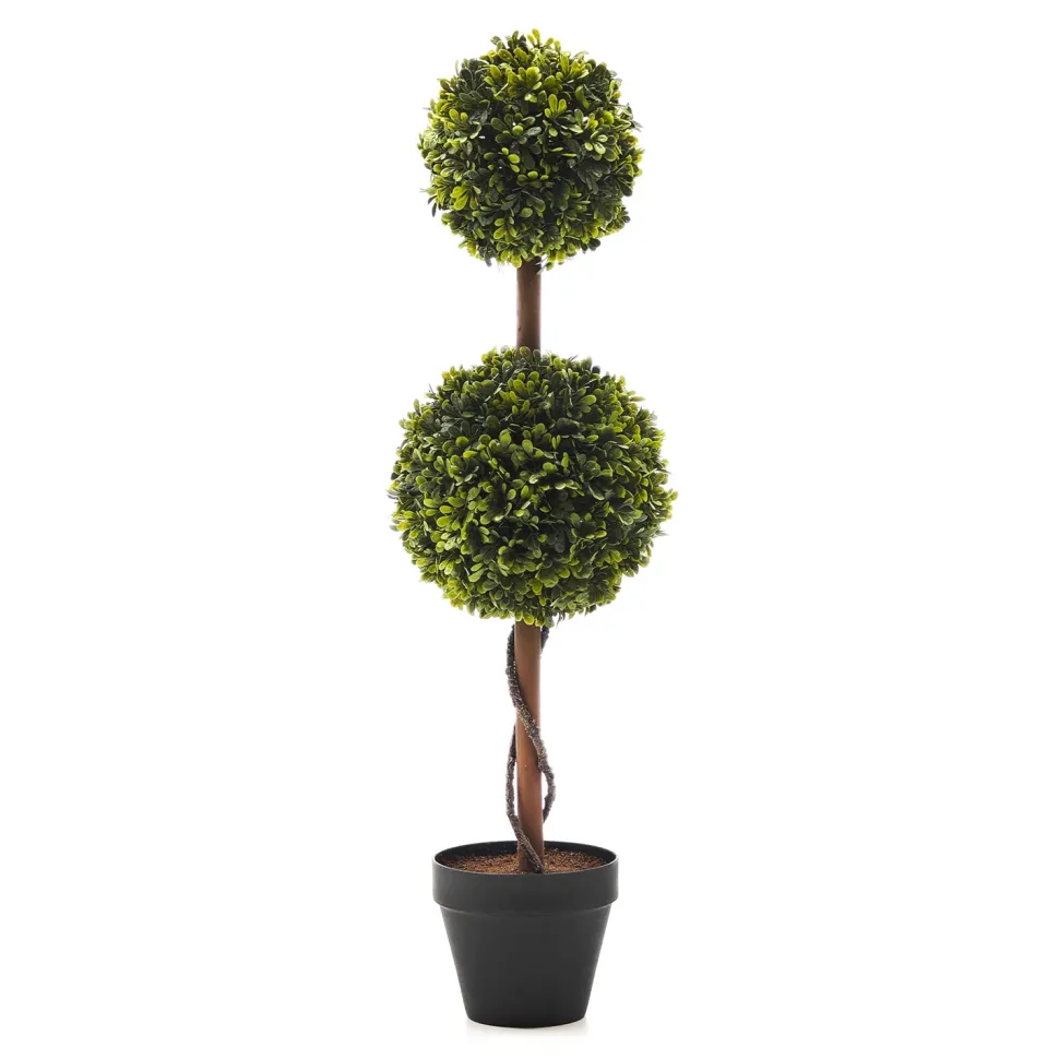Pianta artificiale Bosso in vaso h63 cm