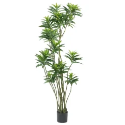 Pianta artificiale Dracaena in vaso h180 cm