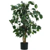 Pianta artificiale Ficus in vaso h90 cm
