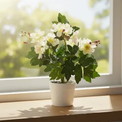 Pianta Artificiale Fiorita in vaso