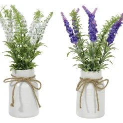 Pianta artificiale Lavanda in vaso