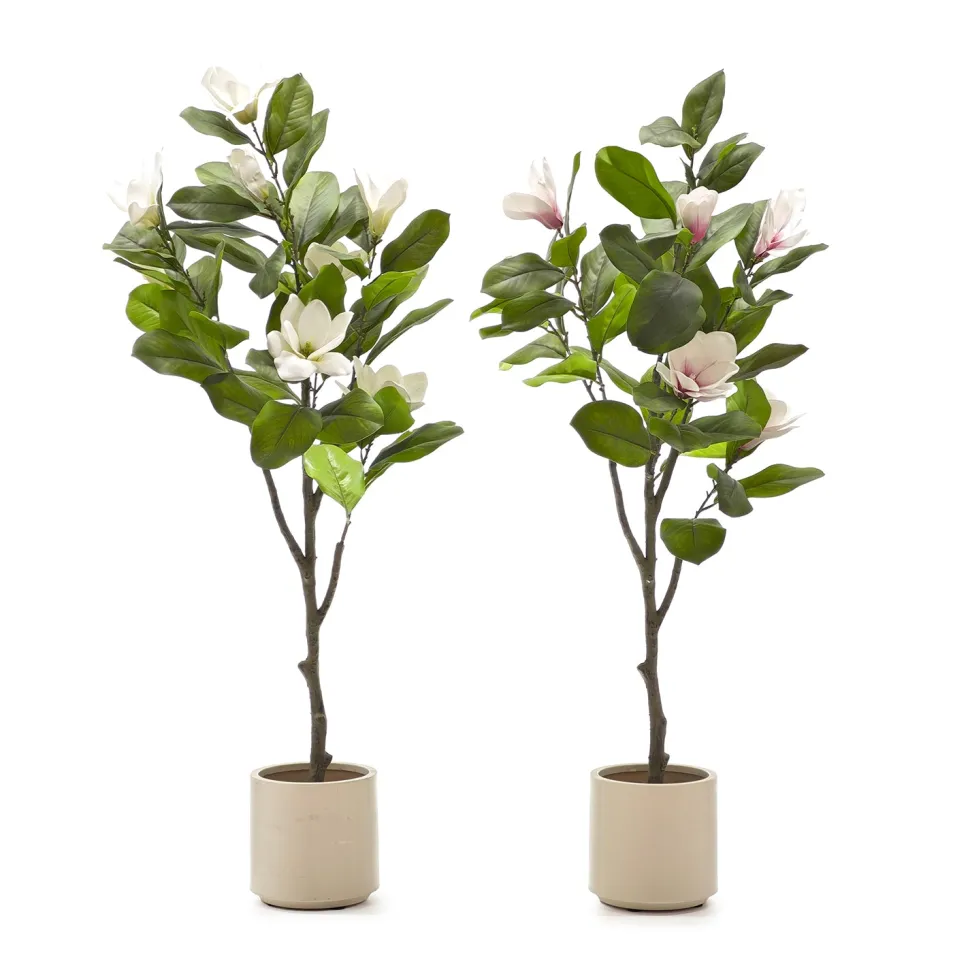 Pianta Artificiale Magnolia in vaso