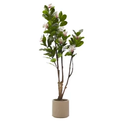 Pianta Artificiale Magnolia in vaso