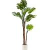 Pianta artificiale Monstera Deliciosa in vaso
