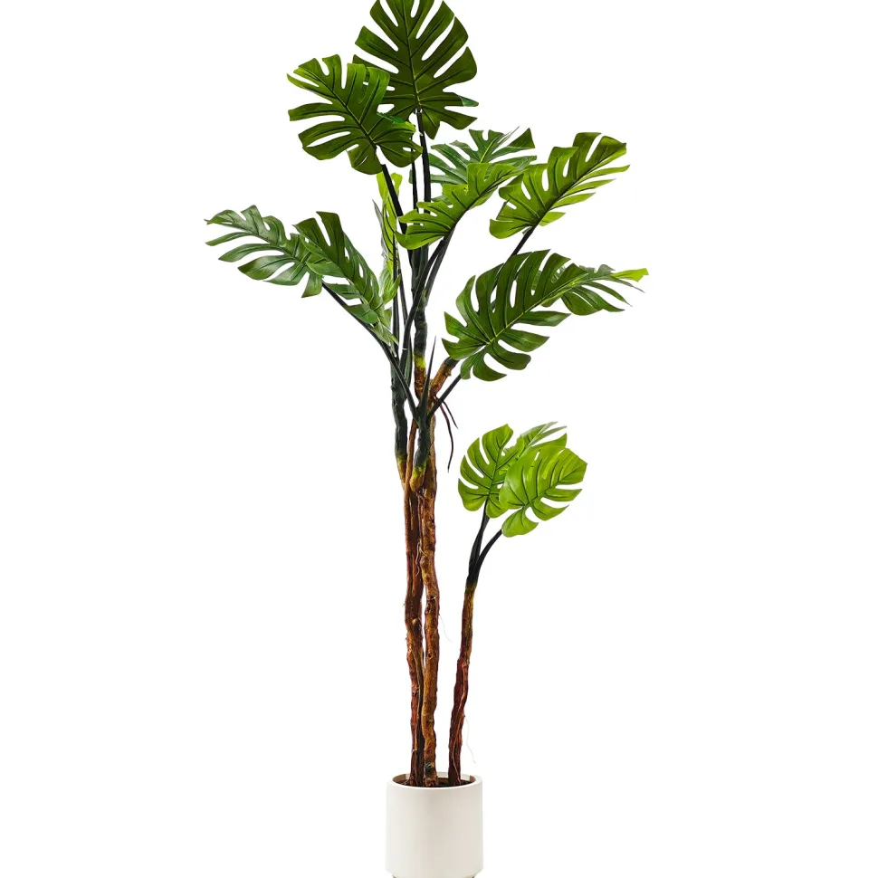 Pianta artificiale Monstera Deliciosa in vaso