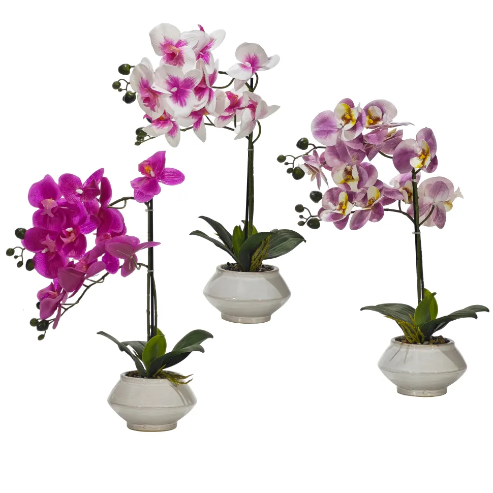 Pianta Artificiale Orchidea in vaso