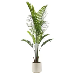 Pianta artificiale Palma in vaso h160 cm diametro 22 cm