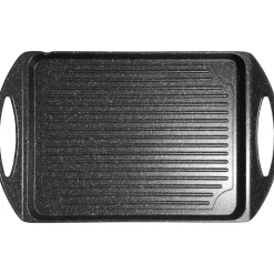 Piastra Grill con 2 manici e fondo a induzione Linea ChefStone 25x25 cm
