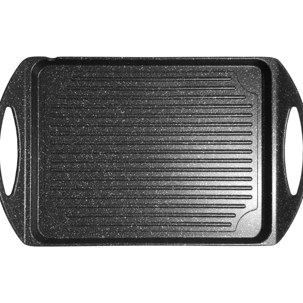 Piastra Grill con 2 manici e fondo a induzione Linea ChefStone 25x25 cm
