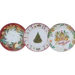 Piatto Natalizio in Ceramica Decorativa