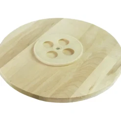 Piatto tondo girevole in legno di betulla diametro 40 cm