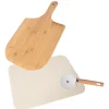 Pietra refrattaria rettangolare per pizza con taglia pizza 38x30 cm spessore 1 cm