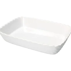 Pirofila Rettangolare in stoneware Bianca