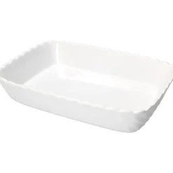 Pirofila Rettangolare in stoneware Bianca