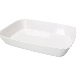 Pirofila Rettangolare in stoneware Bianca