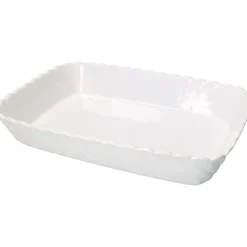 Pirofila Rettangolare in stoneware Bianca