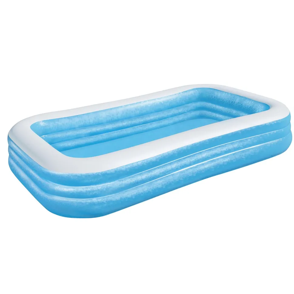 Piscina Family Gonfiabile Rettangolare a 3 Anelli
