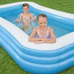 Piscina Family Gonfiabile Rettangolare a 3 Anelli