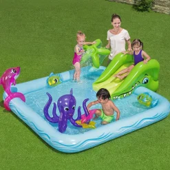 Piscina Parco Giochi Gonfiabile Fantastic Aquarium 239x206 cm