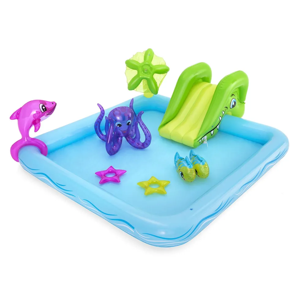 Piscina Parco Giochi Gonfiabile Fantastic Aquarium 239x206 cm