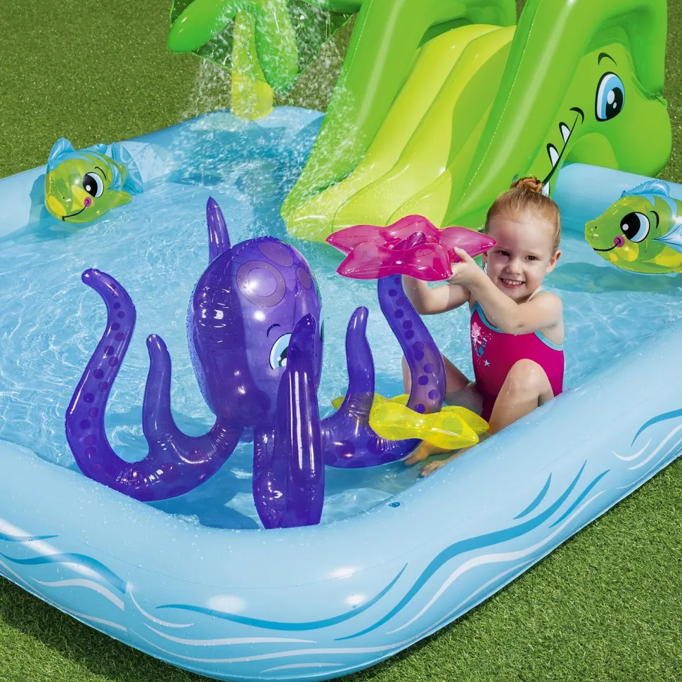 Piscina Parco Giochi Gonfiabile Fantastic Aquarium 239x206 cm