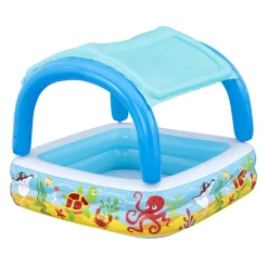 Piscina per Bambini Pesci Tropicali con tetto di protezione solare