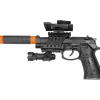 Pistola automatica PK3 M9-A4 con Suoni Reali e Silenziatore