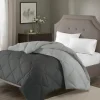 Piumino Matrimoniale in microfibra Cape Horn bicolore Titanio/Grigio 200x250 cm