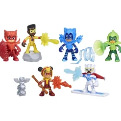 PJ Masks Power Heroes Set 6 Personaggi con Accessori 20 Pezzi