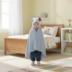 Plaid Bambini con Cappuccio Morbido Linea Baby Cute