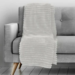 Plaid Coperta Flanella Rigata 150x200 cm