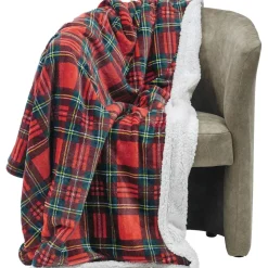 Plaid Coperta in pile con Decoro Scozzese