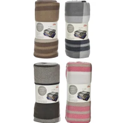 Plaid Coperta in pile decoro a quadri 150x200 cm
