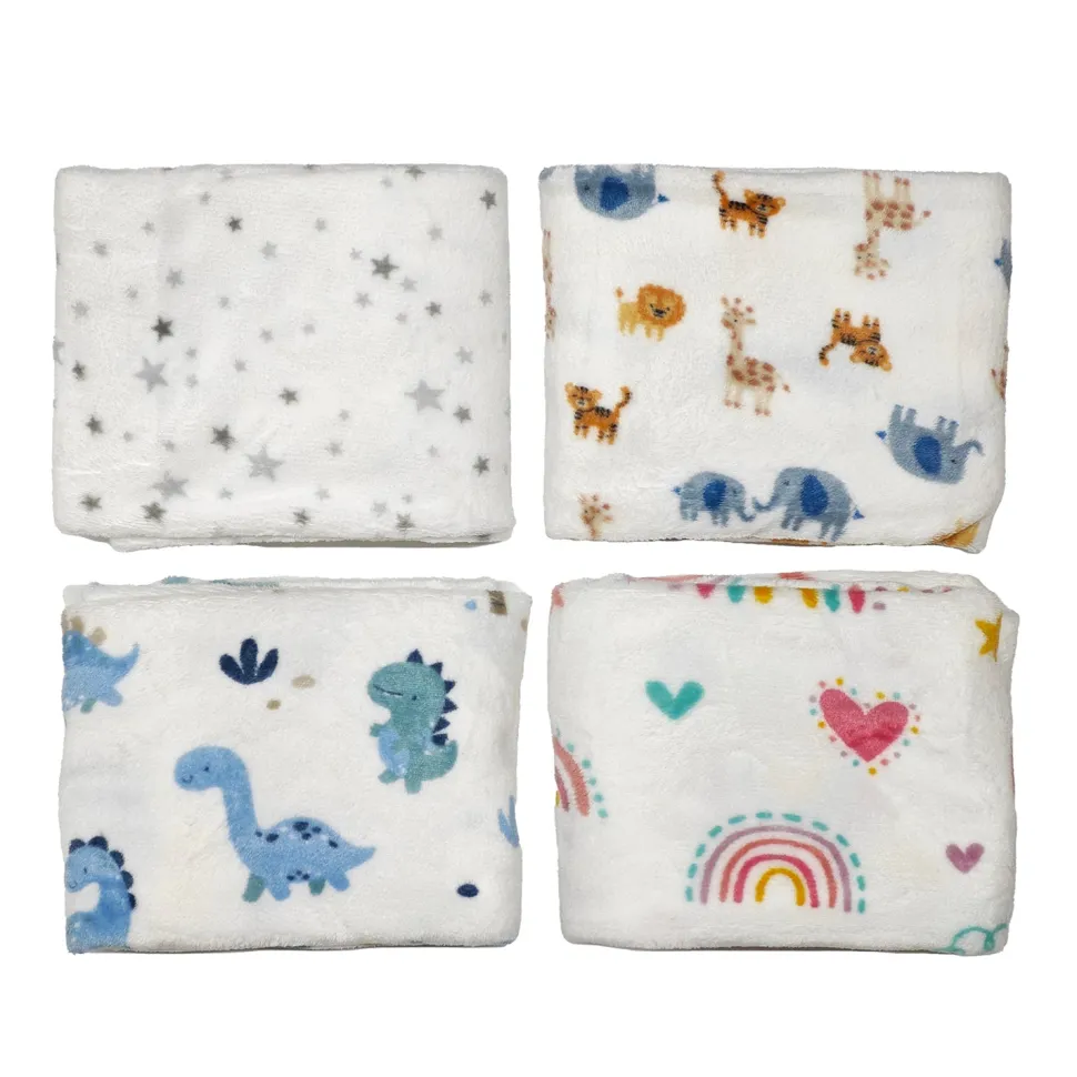 Plaid Morbido Bambini Fantasie Colorate h100x75 cm
