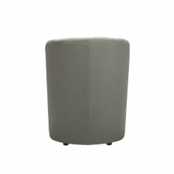 Poltrona in tessuto con pouf Djerba Savana Grigio