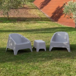 Poltrona Matera Grigio Tortora