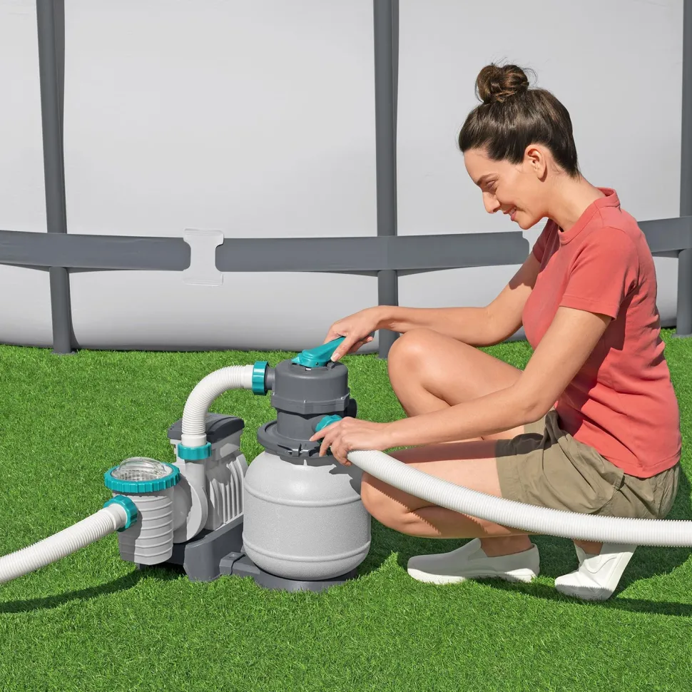 Pompa Filtro a Sabbia per Piscine Fuori Terra 6.056 L/h