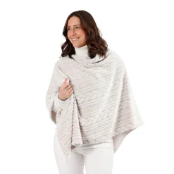 Poncho Flannel Scialle 160x66cm