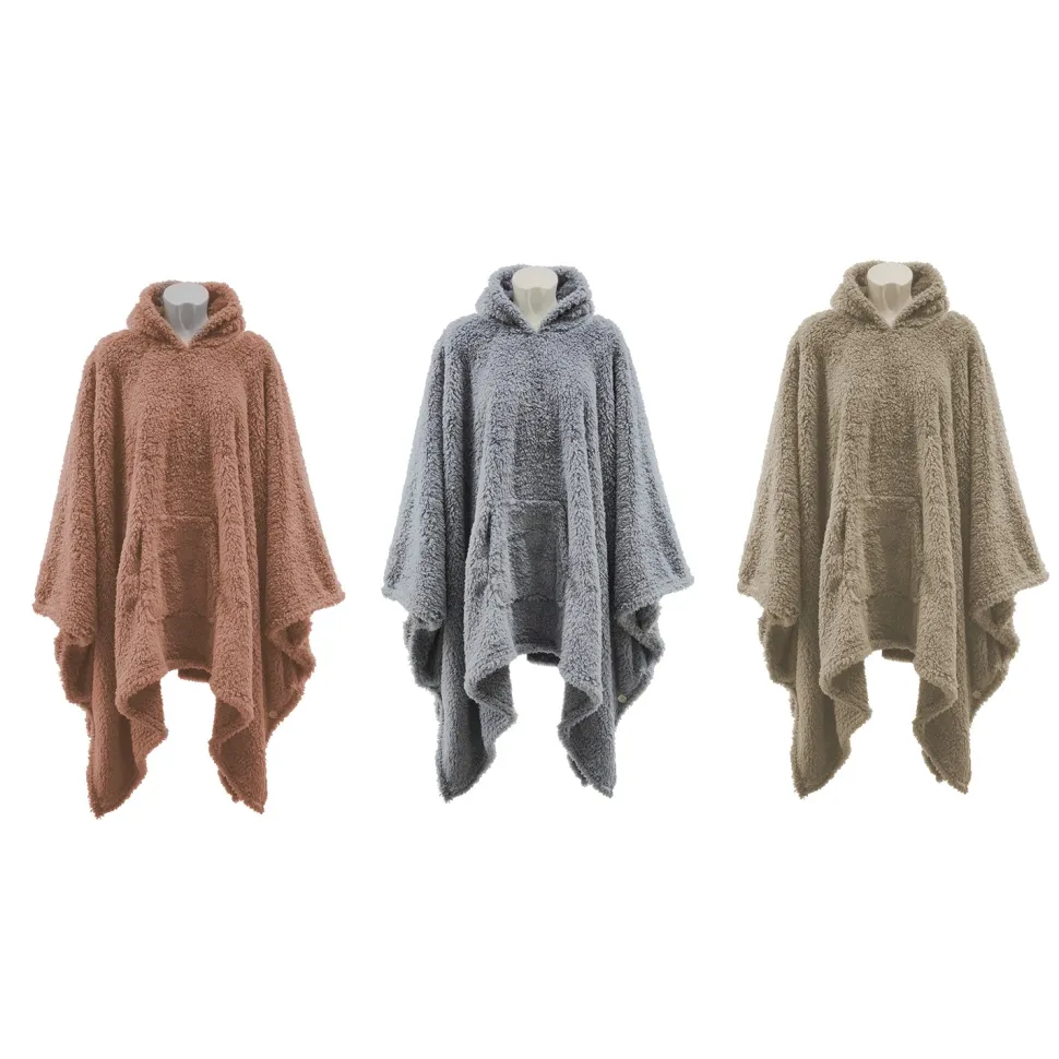 Poncho Plaid MyBear con Cappuccio 90x160 cm