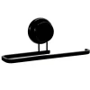 Porta asciugamani con Ventosa in Alluminio Nero Linea Tahoma Black 24 cm