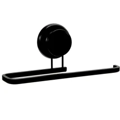 Porta asciugamani con Ventosa in Alluminio Nero Linea Tahoma Black 24 cm
