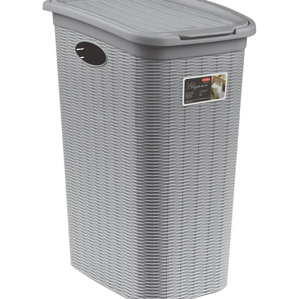 Portabiancheria Grigio Linea Elegance 36 litri